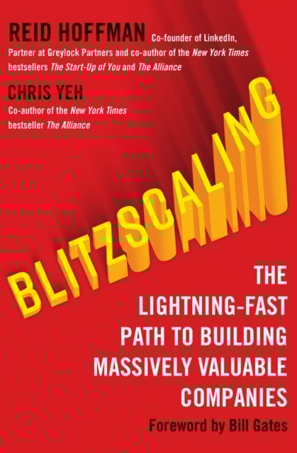 Book cover of Blitzscaling