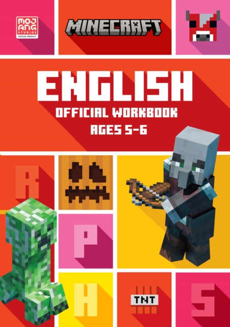 Book cover of Minecraft English Ages 5-6