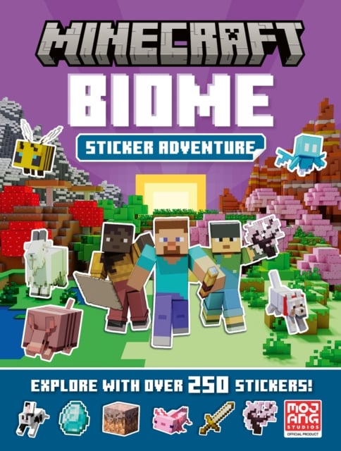 Book cover of Minecraft Biome Adventure Sticker Book