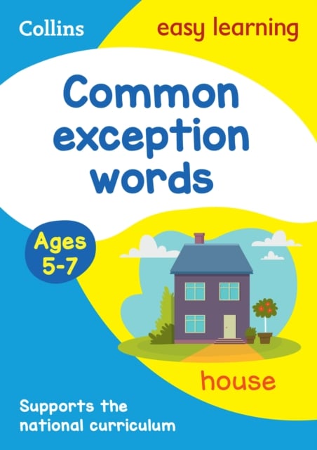 Book cover of Common exception words Workbook Ages 5-7