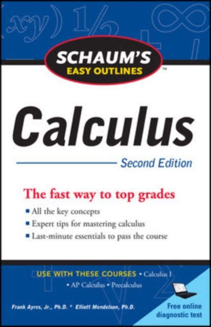 Book cover of Schaum's Easy Outline of Calculus, Second Edition