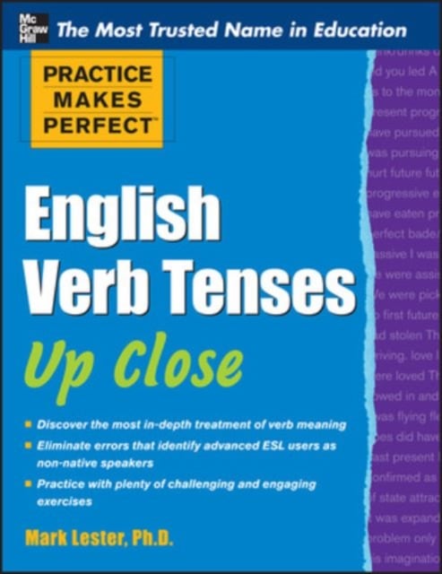 Book cover of Practice Makes Perfect English Verb Tenses Up Close
