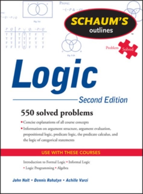 Book cover of Schaum's Outline of Logic, Second Edition