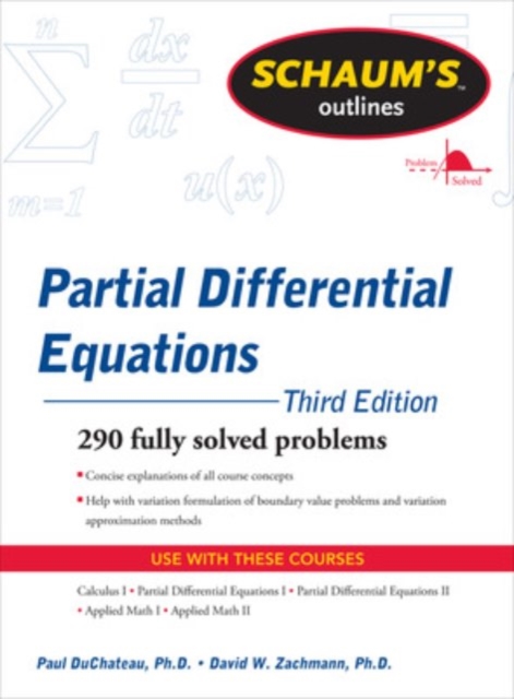 Book cover of Schaum's Outline of Partial Differential Equations