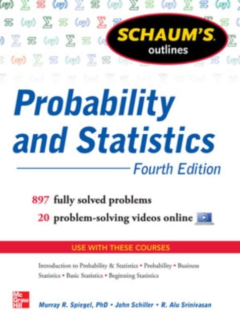 Book cover of Schaum's Outline of Probability and Statistics