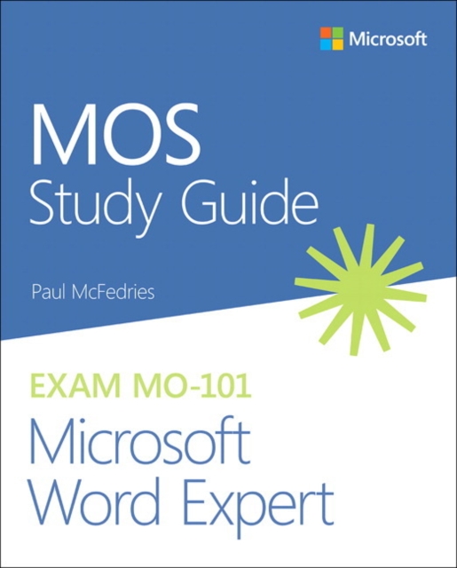 Book cover of MOS Study Guide for Microsoft Word Expert Exam MO-101