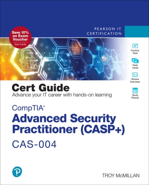 Book cover of CompTIA Advanced Security Practitioner (CASP+) CAS-004 Cert Guide