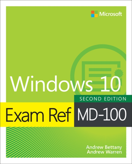 Book cover of Exam Ref MD-100 Windows 10