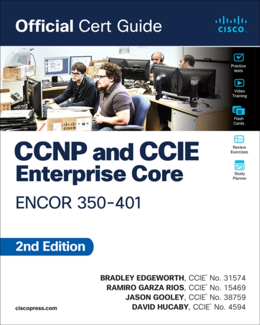 Book cover of CCNP and CCIE Enterprise Core ENCOR 350-401 Official Cert Guide