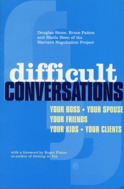 Book cover of Difficult Conversations
