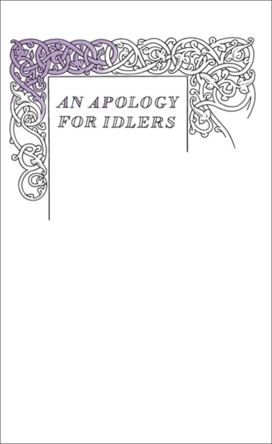 Book cover of An Apology for Idlers