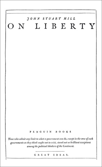 Book cover of On Liberty