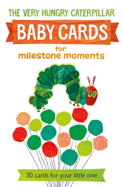 Book cover of Very Hungry Caterpillar Baby Cards for Milestone Moments