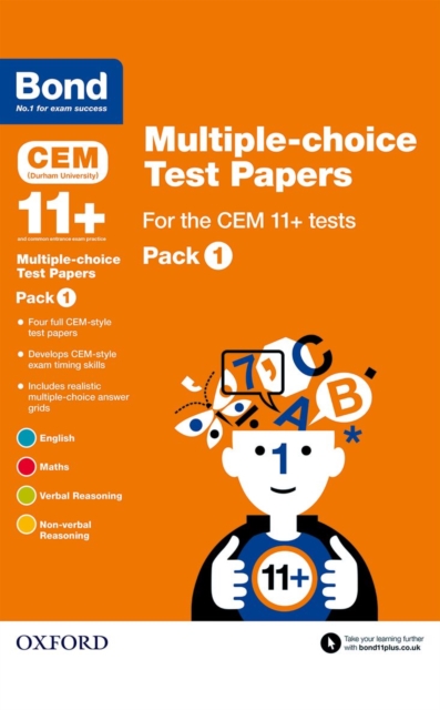 Book cover of Bond 11+: Multiple-choice Test Papers for the CEM 11+ Tests Pack 1: Ready for the 2025 Cambridge Select Insight exam
