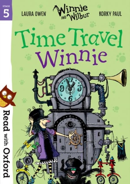 Book cover of Read with Oxford: Stage 5: Winnie and Wilbur: Time Travel Winnie