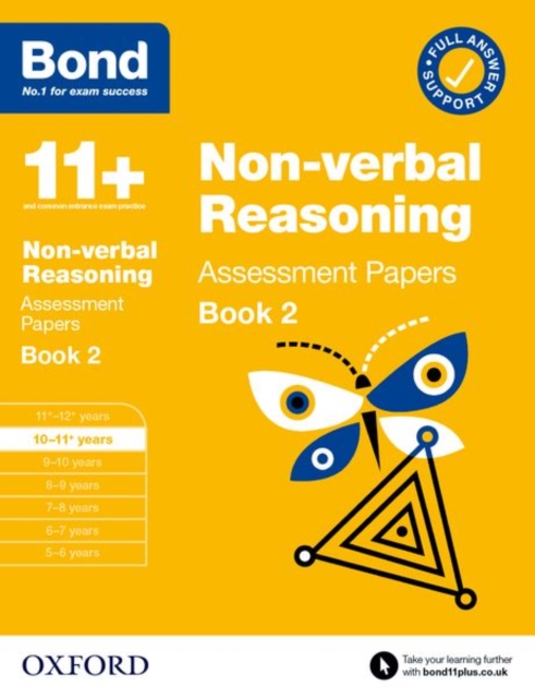 Book cover of Bond 11+ Non-verbal Reasoning Assessment Papers 10-11 Years Book 2 (for GL Assessment & other 11 plus exams)