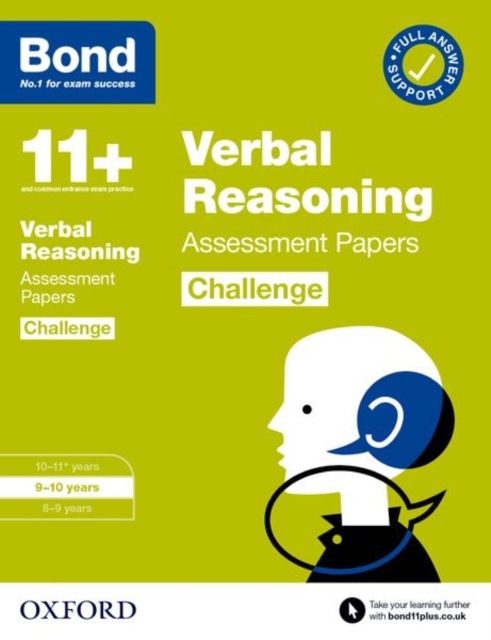 Book cover of Bond 11+: Bond 11+ Verbal Reasoning Challenge Assessment Papers 9-10 years