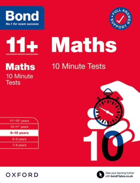 Book cover of Bond 11+ 10 Minute Tests Maths 9-10 years: For 11+ GL assessment and Entrance Exams