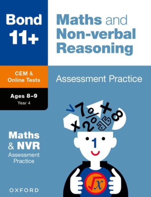 Book cover of Bond 11+: Bond 11+ CEM Maths & Non-verbal Reasoning Assessment Papers 8-9 Years (for Cambridge Select Insight)