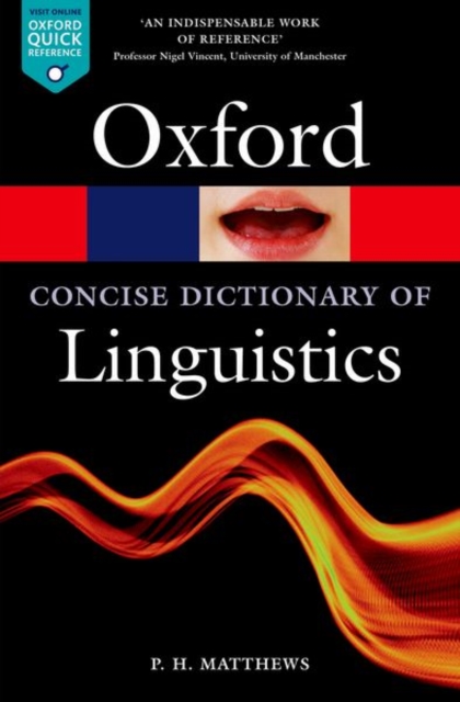 Book cover of The Concise Oxford Dictionary of Linguistics