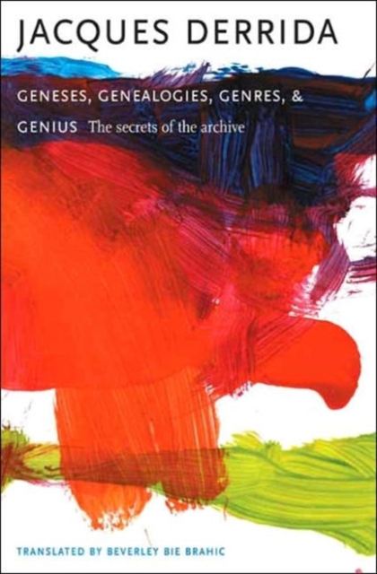 Book cover of Geneses, Genealogies, Genres, and Genius