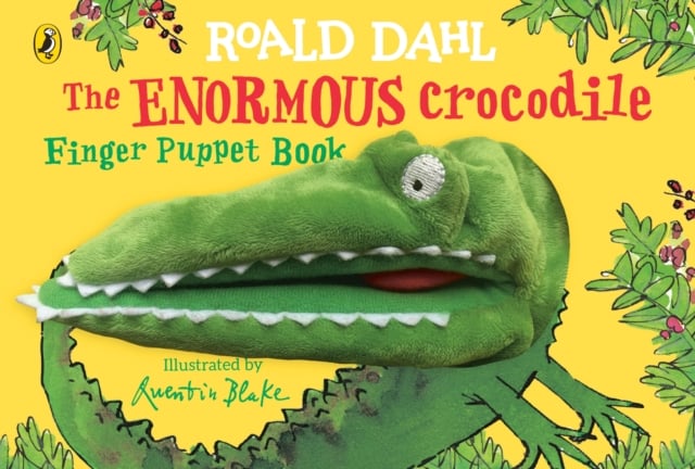 Book cover of The Enormous Crocodile's Finger Puppet Book