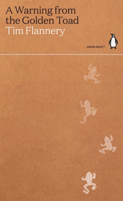 Book cover of A Warning from the Golden Toad