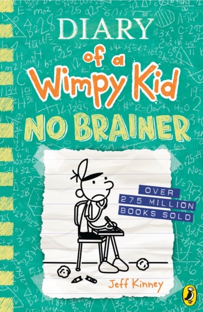 Book cover of Diary of a Wimpy Kid: No Brainer (Book 18)