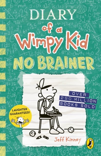 Book cover of Diary of a Wimpy Kid: No Brainer (Book 18)