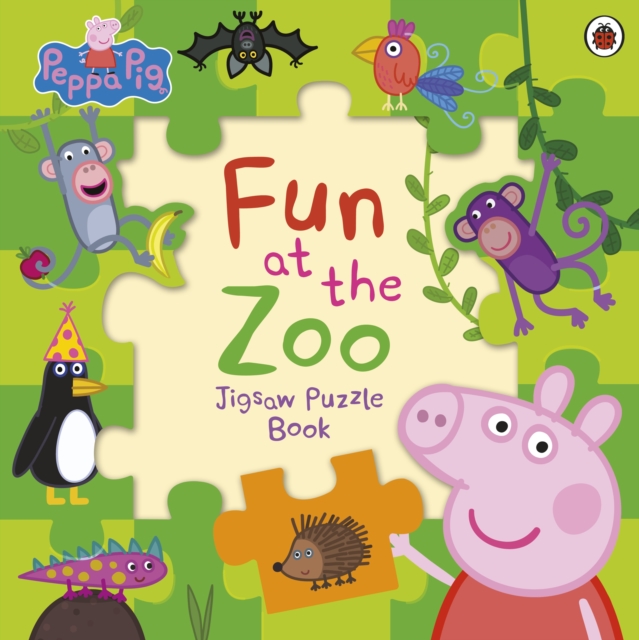 Book cover of Peppa Pig: Fun at the Zoo Jigsaw Puzzle Book