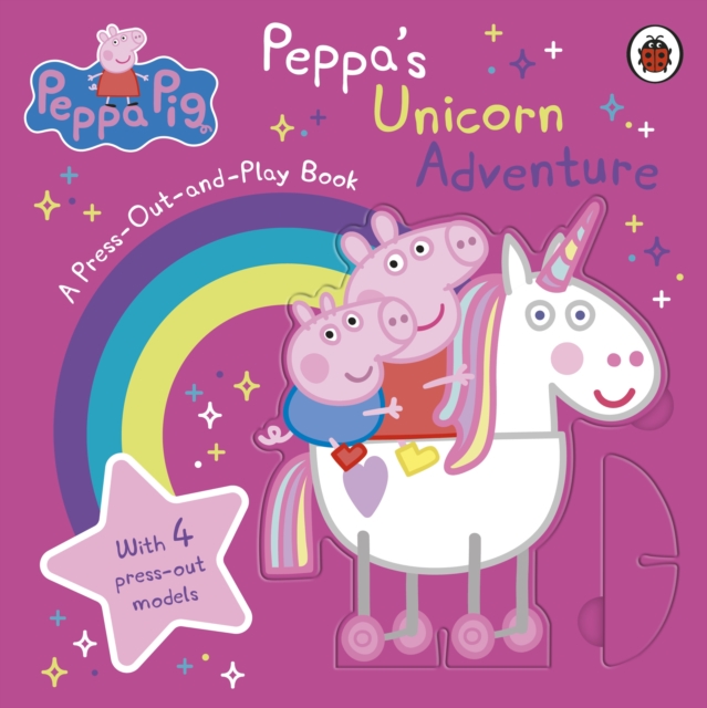 Book cover of Peppa Pig: Peppa’s Unicorn Adventure: A Press-Out-and-Play Book
