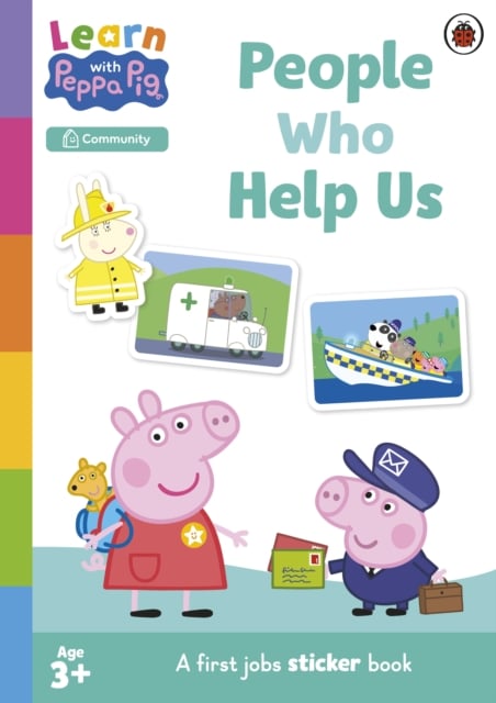 Book cover of Learn with Peppa: People Who Help Us Sticker activity book