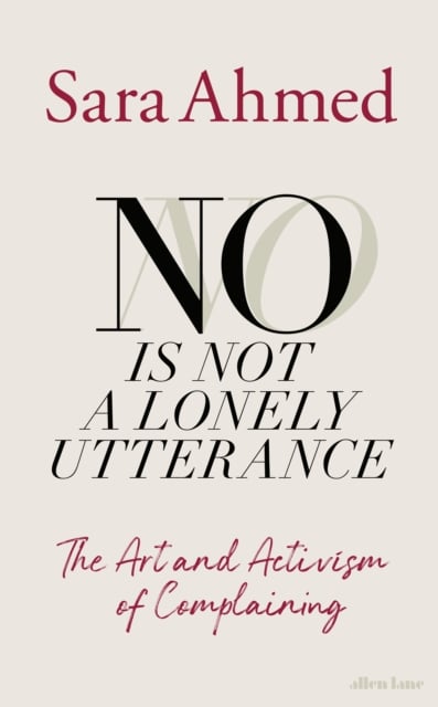 Book cover of No Is Not a Lonely Utterance