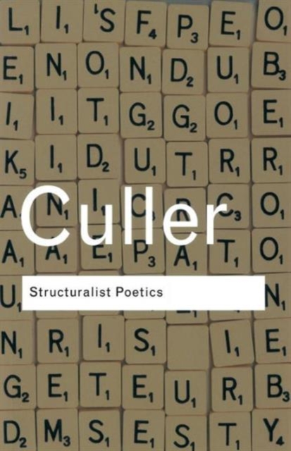 Book cover of Structuralist Poetics