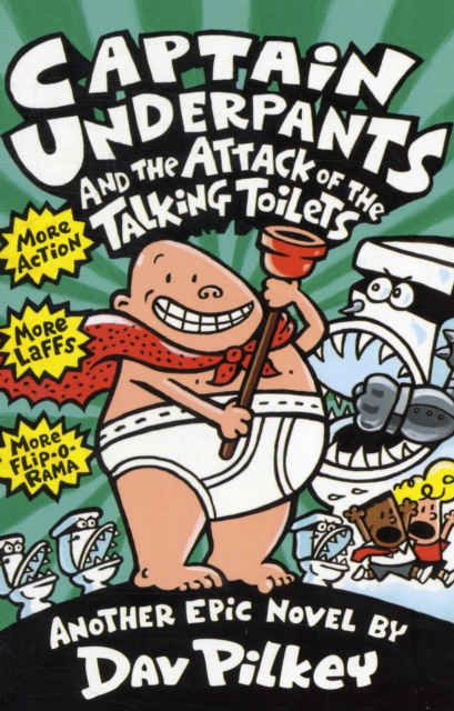 Book cover of Captain Underpants and the Attack of the Talking Toilets