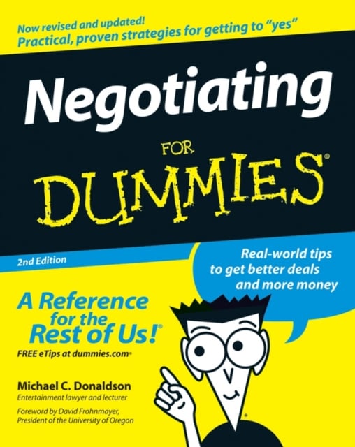 Book cover of Negotiating For Dummies