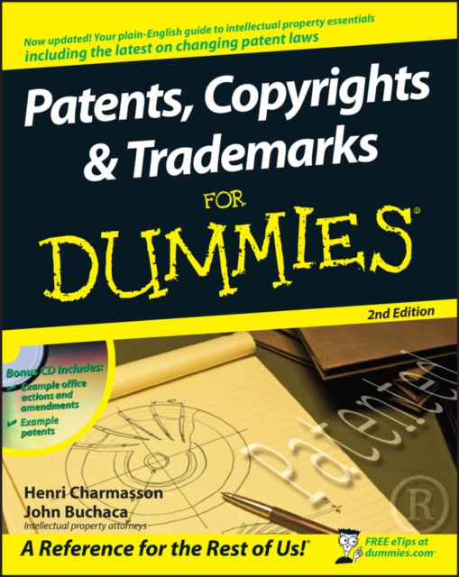 Book cover of Patents, Copyrights and Trademarks For Dummies