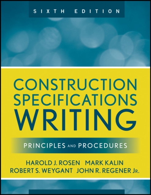 Book cover of Construction Specifications Writing