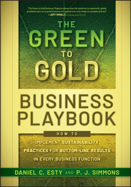 Book cover of The Green to Gold Business Playbook
