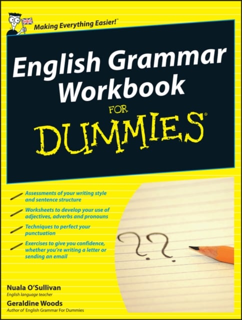 Book cover of English Grammar Workbook For Dummies, UK Edition