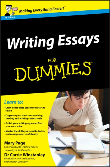 Book cover of Writing Essays For Dummies, UK Edition