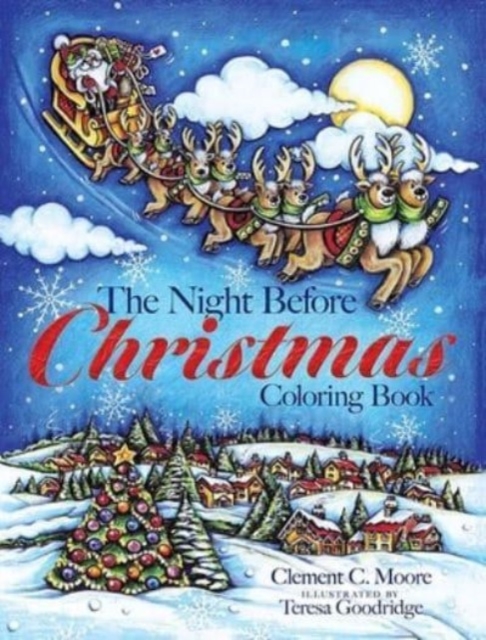 Book cover of The Night Before Christmas Coloring Book