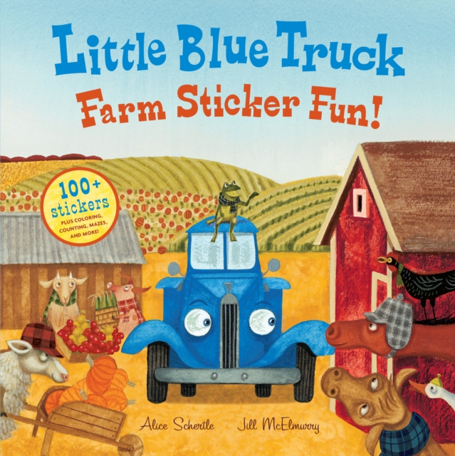 Book cover of Little Blue Truck Farm Sticker Fun!