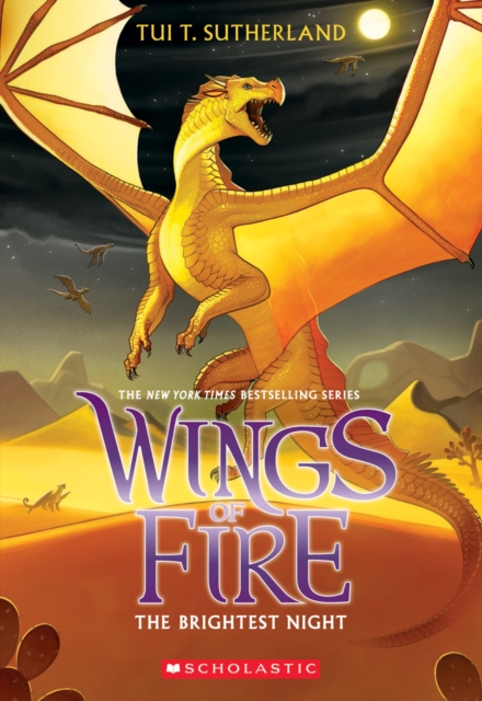 Book cover of Wings of Fire: The Brightest Night (b&w)