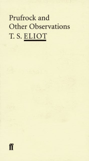 Book cover of Prufrock and Other Observations