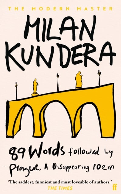 Book cover of 89 Words followed by Prague, A Disappearing Poem