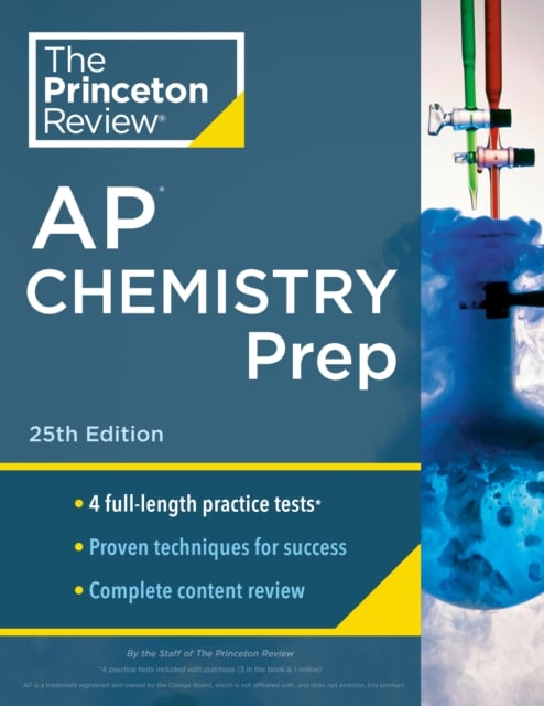 Book cover of Princeton Review AP Chemistry Prep, 2024