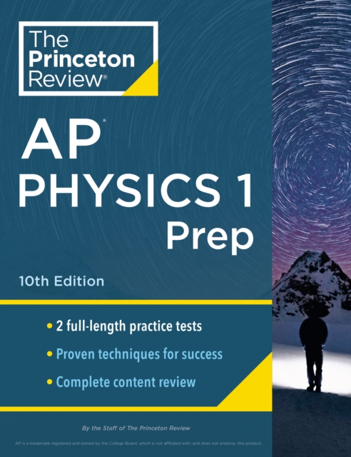 Book cover of Princeton Review AP Physics 1 Prep, 2024