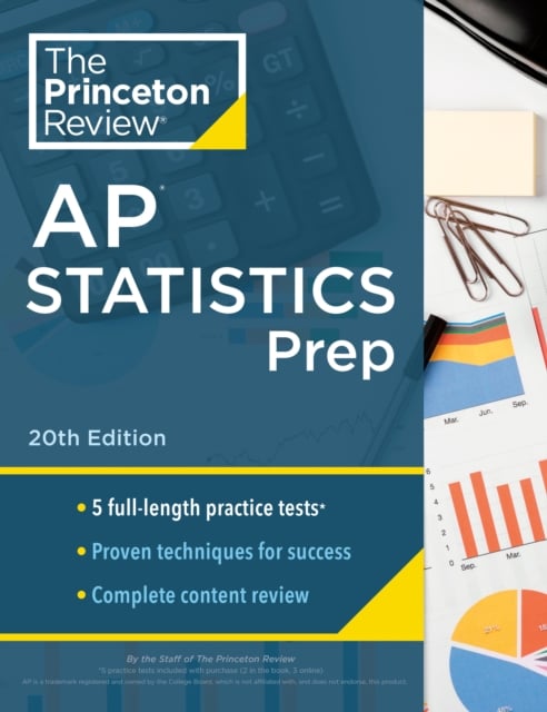 Book cover of Princeton Review AP Statistics Prep, 2024