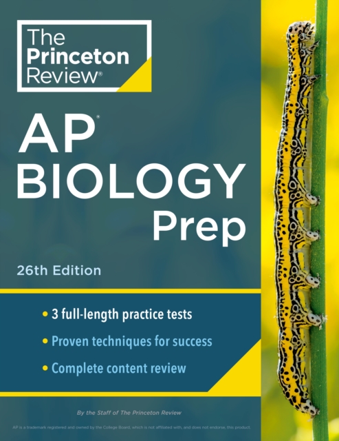 Book cover of Princeton Review AP Biology Prep, 2024